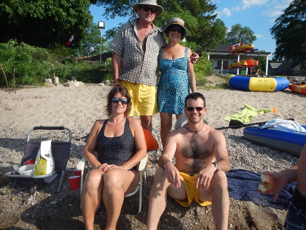 2016 Family on the beach at Beacon Court