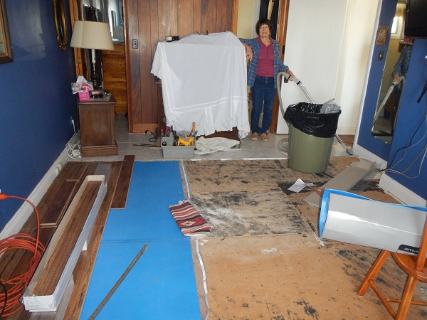 2016 Kathy views flooring project in Master
                Bedroom