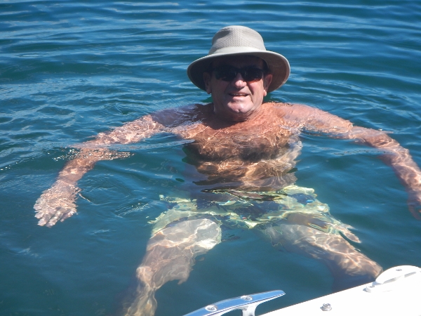 2016 Mitchels Bay Brian takes a swim