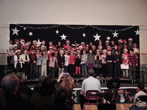 2017 barrett with his class singing in the School Xmas
        Concert