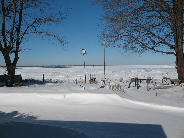 2010
      BCt Lake winter view covered in snow