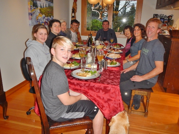 2018 Xmas BC We are seated at The Kirby Family for our
        Boxing Day Dinner at their home