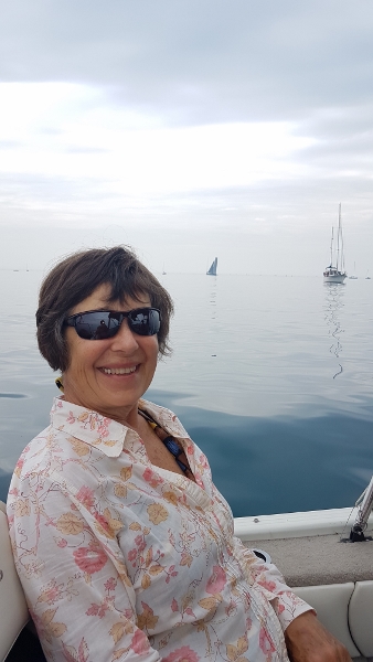 2018 Mackinac
        Race with Kathy on the stern of Katalina's Legend