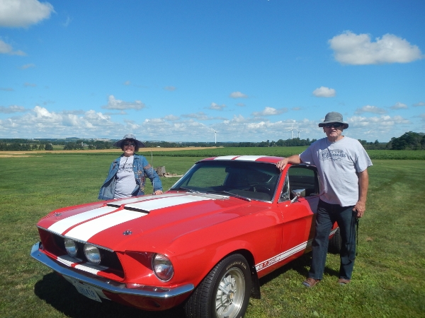 2019 At the annual Run Way Campout we tried out Georges
            Classic car
