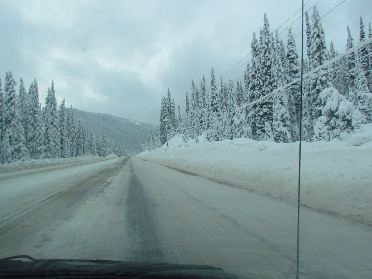 2012 BC Drive winter conditions over the Hope Princeton
        Highway
