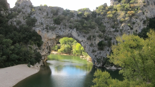 2013 South France an arch
        over the river in Provence