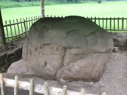 Ruins of a Statue of
                        a Respected Mayan Frog