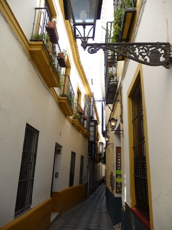 2013 Spain and in Seville
        one off the many narrow streets