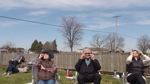 2024 March 8 Watching the Lunar Eclipse