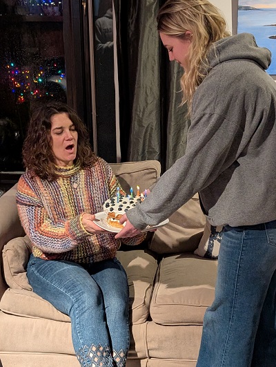 2024 Dec 31st Courtney Celebrates her 53rd Birthday
            with Cake