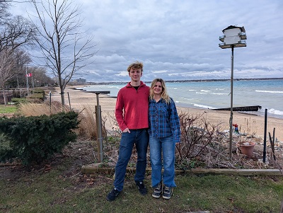 2026 Bct Madi and Barrett Pose West Beach in
              Background